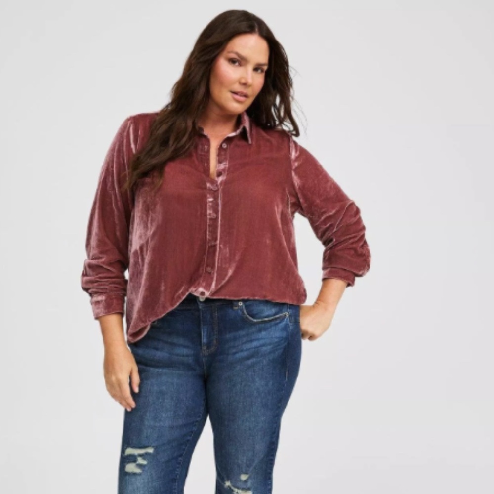 Torrid Lizzie Velvet Tunic